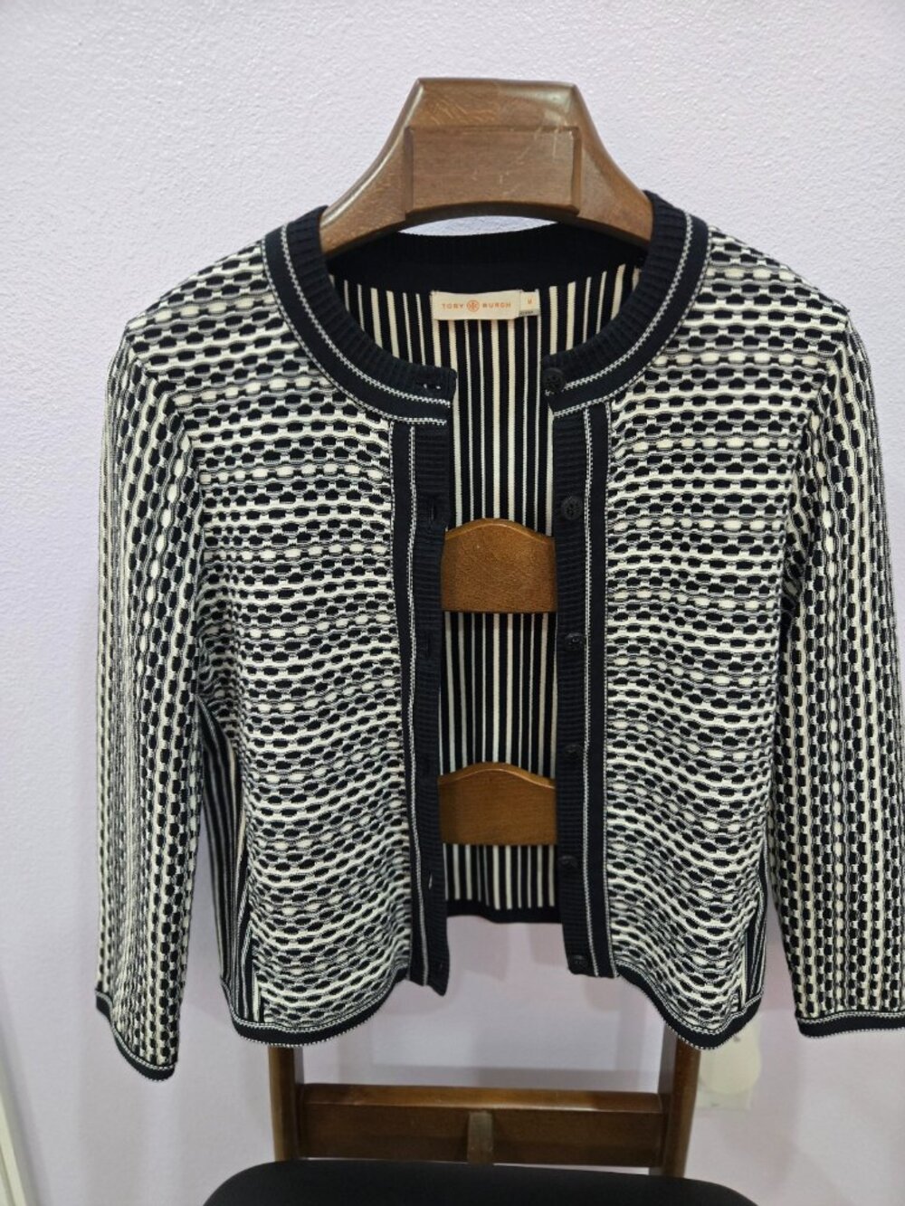 Tory Burch Monique Multi Panel Cardigan